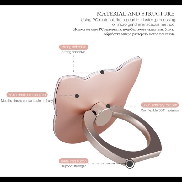 Silver Cat Head 360 Degree Finger Ring 🎉😻📱 - Picture 4 of 5